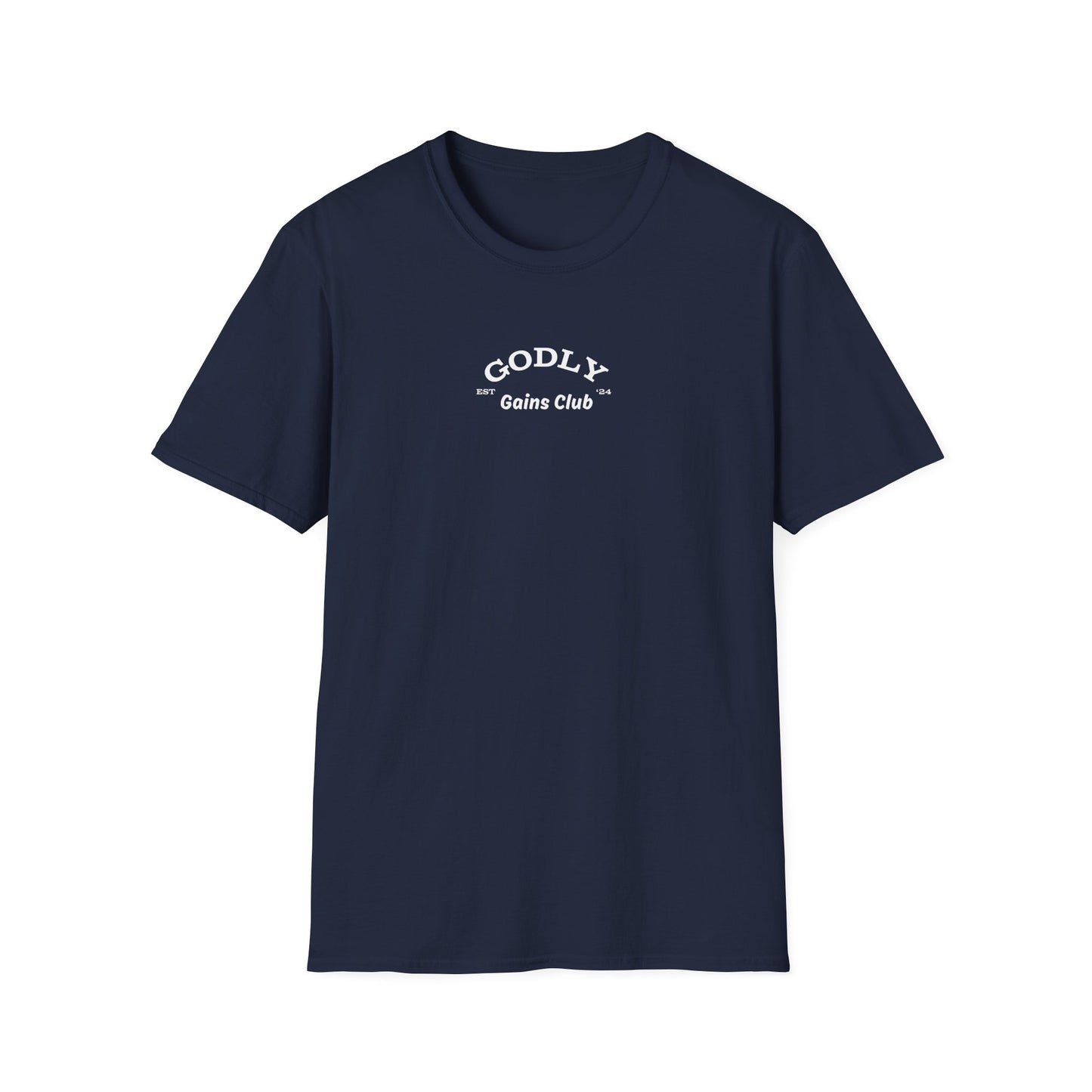 Godly Gains Club Navy Blue T-Shirt