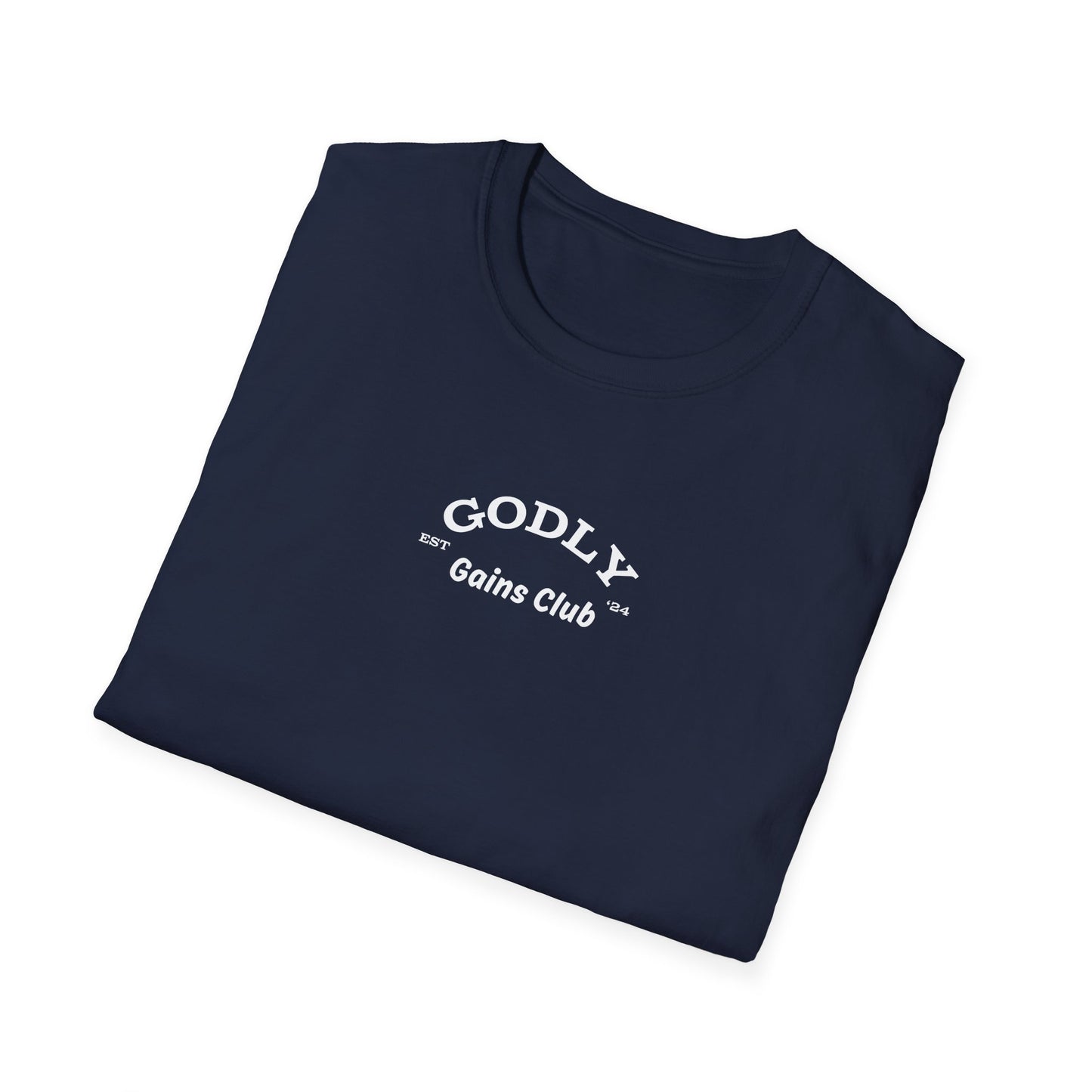 Godly Gains Club Navy Blue T-Shirt